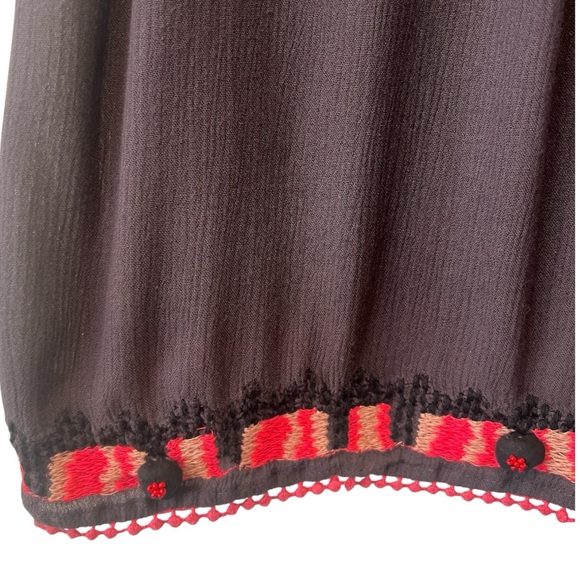 HD in Paris Nerine Embroidered Aztec boho Blouse size 6 - Picture 4 of 6